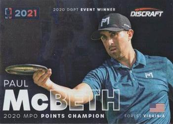 2021 Disc Golf Pro Tour - Champions #PC Paul McBeth Front